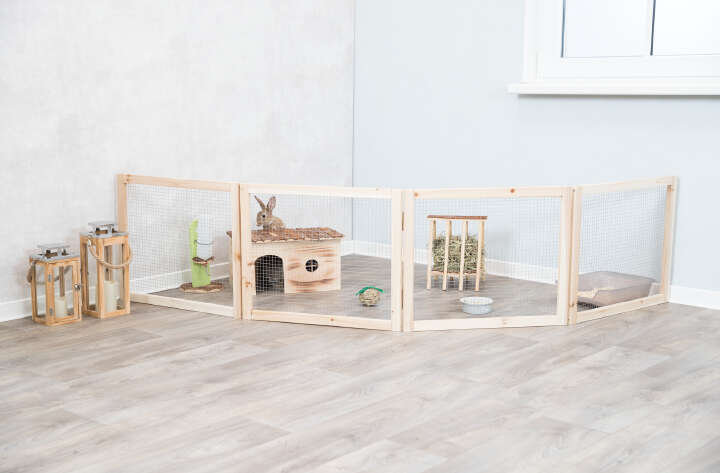 TRIXIE Freilaufgehege für Innen, Zwergkaninchen